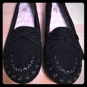 Avon Cushion Walk Loafers Slip On Shoes Black